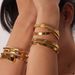 Instagram Titanium Open Colorless Stainless Steel Bracelet, Women's High Grade Zircon Bracelet_ipsvogv.com