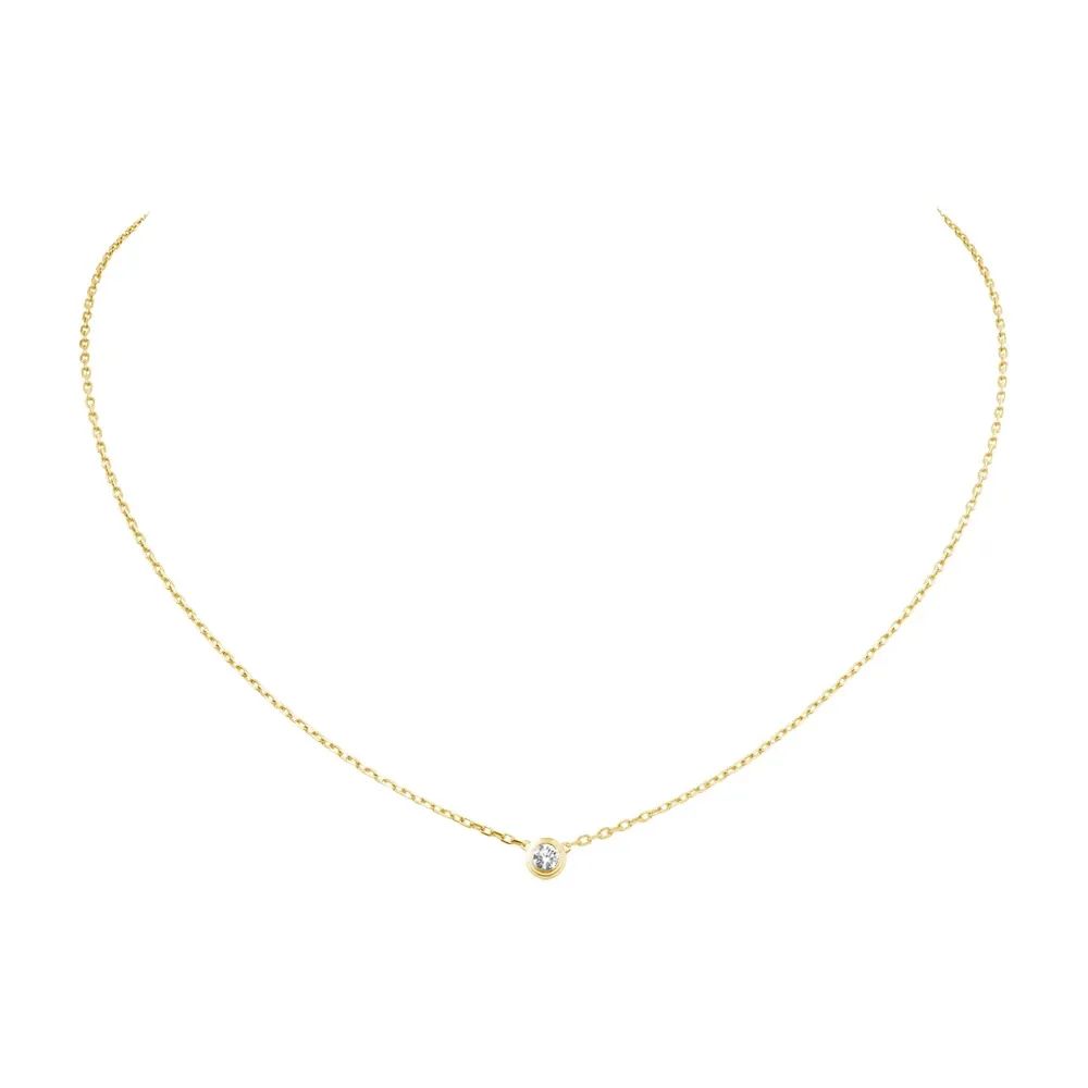 Designer Diamants Legers Pendant Necklaces Diamond D'amour Love Necklace for Women Girls Collier Bijoux Femme Brand_ipsvogv.com