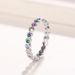 Cao Shi's New Rainbow Heart Ring Is Popular, Featuring Light Luxury Heart-shaped And Colorful Layered Women's Rings_ipsvogv.com