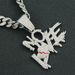 Personalized creative new product full of diamond letters, broken heart patchwork pendant necklace, hip-hop cool and_ipsvogv.com
