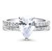 Women's Wedding Water Drop Diamond Ring Alloy Inlaid Zircon Handmade Ins Style Engagement Jewelry_ipsvogv.com
