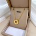 Body 【 Full Titanium Steel 】 Circle LOVE Personality Extremely Simple Wind Furnace Real Gold Necklace For Women 【 】_ipsvogv.com