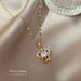 Titanium Steel 【 】 Personalized Temperament, Fashionable And Simple Birthday Gift Ins Crown Collarbone Micro Inlaid 【 】 Temperament,_ipsvogv.com