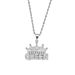 Full Diamond Crown Letter QUEEN Gold Plated Pendant Hip Hop Titanium Steel Necklace Punk Style Men's Accessories_ipsvogv.com