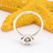 White Copper Plated Silver Classic Elegant Ring Creative Crystal Teardrop Ring Pigeon Egg Ring_ipsvogv.com