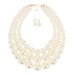 Exaggerated pearl short multi-layer clavicle chain minimalist fashion necklace jewelry 6420_ipsvogv.com