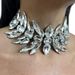 New Geometric Necklace Ladies Party Personality Square Necklace Water Drop Rhinestone Necklace_ipsvogv.com