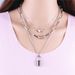 Versatile Baroque Pearl For Women's Multi Layered Lock Shaped Love Necklace With Collar Chain_ipsvogv.com