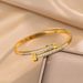 Fashionable And Trendy Personalized Nail Bracelet With Micro Inlaid Zircon, Niche Design, Exquisite Titanium Steel_ipsvogv.com