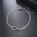 Geometric Stainless Steel Triangle NK Chain Bracelet Men's Hip Hop Cross Love Charm Bracelet Women_ipsvogv.com