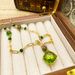 Chinese style trend exquisite crystal glass peacock stone patchwork necklace, fresh and versatile, high-end sense_ipsvogv.com