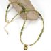 3 Cm Amber Zircon Freshwater Pearl Olive Jade Natural Stone Bracelet Necklace Clavicle Chain_ipsvogv.com