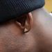 New street style Cuban chain earrings alloy men's suits niche hip hop jewelry accessories_ipsvogv.com