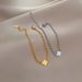 【 Full Body Titanium Steel 】 Dongdaemun Extremely Simple Style Lucky Grass Personality Chain Bracelet Female Internet_ipsvogv.com