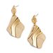 Unique Wrinkled Pendant High-end Geometric Exaggerated Earrings_ipsvogv.com