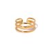 French Court Style Irregular Trend Ring Does Not Fade Titanium Steel Plated K Gold Open Ring Female_ipsvogv.com