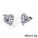 New earrings are versatile, simple and exquisite. Women's lovely earrings are set with heart-shaped Zircon Earrings_ipsvogv.com