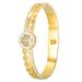 Zircon Inlaid Shell Titanium Steel Bracelet Niche Light Luxury Buckle Bracelet Versatile Fashion Female Bracelet Does Not Fade_ipsvogv.com