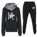 Women's Clothing Women's sweatshirt suit hoodie sports letter LOVE suit fashion and leisure hot style_ipsvogv.com