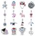Women's Jewelry DIY Jewelry Accessories Bracelet Travel Camera Mailbox Graduation Heart Shaped Charm Beads White Copper Plated Silver_ipsvogv.com