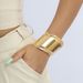 Irregular And Exaggerated Three-dimensional Wide For Female Personality, Geometric Metal Glossy Bracelet_ipsvogv.com