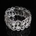 New Style Alloy Korean Version Trendy Women's Jewelry Hollow Flower-Shaped Diamond-Encrusted Bride Bracelet Bangle_ipsvogv.com