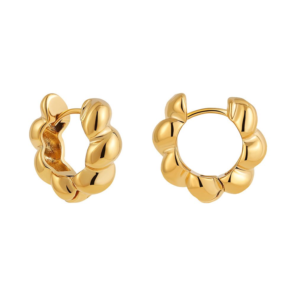 Women’s Jewelry Set Fashion Simple Temperament Versatile Personality Earrings Retro Twisted Copper Plated Ear Buckle Ear Ring Female Earrings_ipsvogv.com