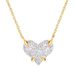 Ins Full Inlaid Zircon Heart Necklace Female French Light Luxury Creative Design Sweet Temperament Necklace_ipsvogv.com
