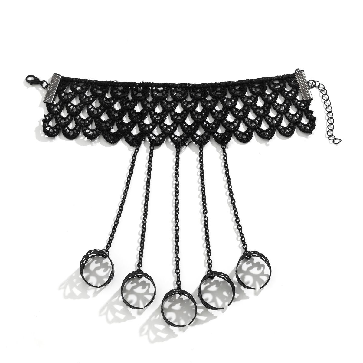 Open Ring Lace Bracelet Female,retro Personality Internet Celebrity Temperament Dark Travel Photo Accessories_ipsvogv.com