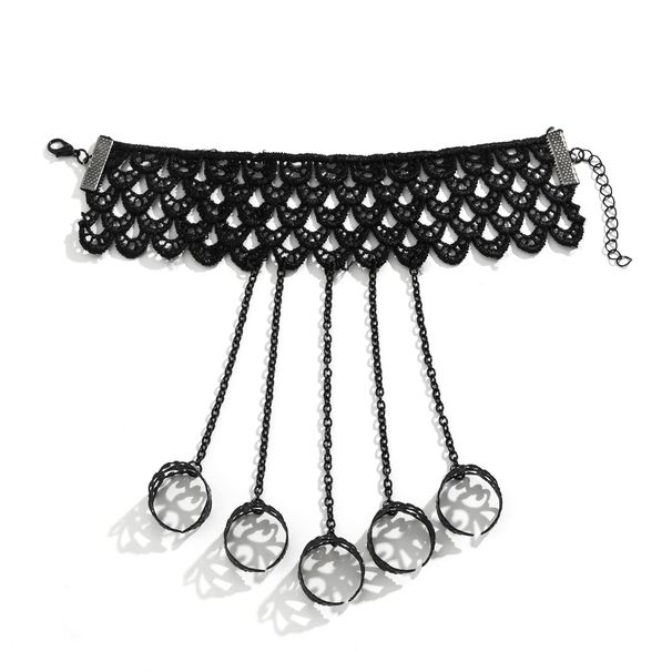 Open Ring Lace Bracelet Female,retro Personality Internet Celebrity Temperament Dark Travel Photo Accessories_ipsvogv.com