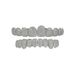 Hip Hop Braces Accessories Real Gold Electroplating 14K Tooth Ornaments Rap Party 10 Tooth Diamond Braces_ipsvogv.com
