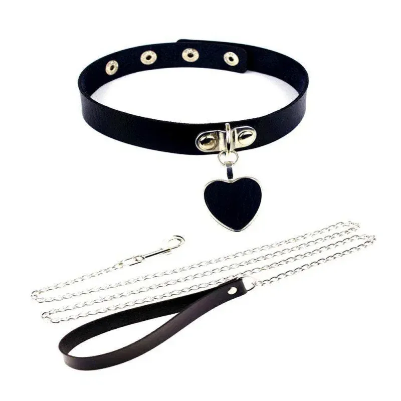 Women's PU Leather Chain Necklace_ipsvogv.com