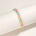 Fashionable And Personalized Style Luminous Colored Smiling Face Bead Elastic Women's Bracelet Jewelry_ipsvogv.com
