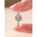 New Princess Wedding Mosang Stone Diamond Female Ring Pure Silver Plated Platinum Luxury_ipsvogv.com