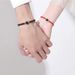 popular style obsidian couple's bracelet men's and women's simple woven student bracelet_ipsvogv.com