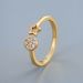 Unisex Version Of The Star Moon Diamond Zircon CZ Ring Female Index Finger Ring Gold And Silver Light Luxury Ins Style Hand Jewelry_ipsvogv.com
