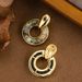 Fashionable Atmospheric Design With Inlaid Natural Abalone Shell Earrings, Feminine Temperament, Simple And High-end_ipsvogv.com