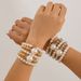 Exaggerated Pearl Layered Bracelet Set With Temperament, Featuring Large Round Bead Beads, And Micro Inlaid Bracelet_ipsvogv.com