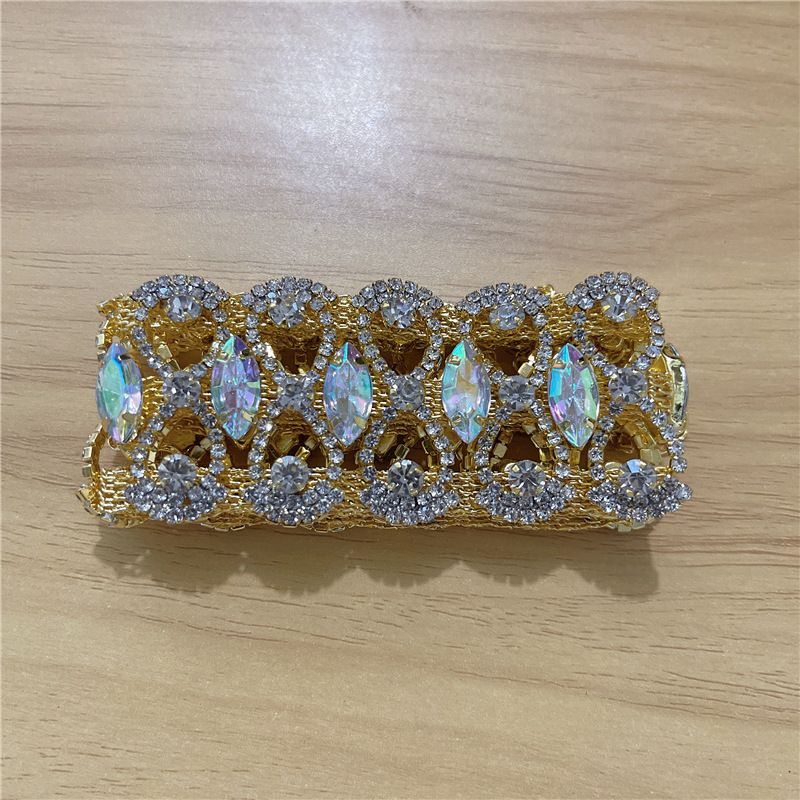 Water Drop Shaped Rhinestone Single Row Necklace Hip Hop Jewelry Tennis Chain_ipsvogv.com
