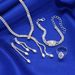 Women’s Jewelry Set Fashion Hot Selling Jewelry Full Diamond Zircon Necklace Earrings Bracelet Ring Set Necklace Wedding Dress Jewelry_ipsvogv.com