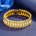 Store Same Style Fashion Car Flower Heart Wide Version Molded Jewelry Bracelet Men's Gold Plated Accessories_ipsvogv.com