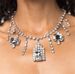 Personalized fashion teardrop shaped rhinestone necklace, exaggerated luxury pendant clavicle chain, sexy accessories necklace_ipsvogv.com