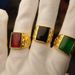 Vietnam Sand Gold Plated With Jade Marrow Open Mouth Men's Color Preserved Emerald Ring_ipsvogv.com