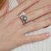global Spot Delivery S925 Silver Green Moss Ring Female Water Grass Agate Ring Fashionable Unique_ipsvogv.com