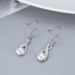 Women's Jewelry Set Fashion S925 Sterling Silver Geometric Freshwater Pearl Earrings Necklace Set Female Light Luxury Style Clavicle Chain Jewelry_ipsvogv.com