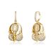 Inlaid Zircon Microphone Microphone Headphones Hip Hop Earrings National Trend Gold Earrings_ipsvogv.com