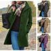 Women's Clothing womenswear spring and autumn simple medium and long quality women's coat woolen coat_ipsvogv.com