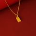 Sand Overnight Wealth, Bricks, Small Gold Bars, Pendant, Brass Alloy, Simulation, Long-lasting Color, Accessories For_ipsvogv.com
