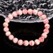 Jingde Jewelry Natural Argentine Pork Red Pattern Stone For Girls Fashion Round Bead Bracelet Gift_ipsvogv.com