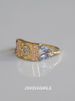 Elegant Sophisticated Delicate Compact Blue Zircon Ring, Fashionable Temperament, Versatile And Niche Design, Index_ipsvogv.com